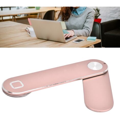 Porte téléphone portable sur laptop magnétique aluminium fixe clip monture second écran amélioration bureau [Rose Gold] (1/5)