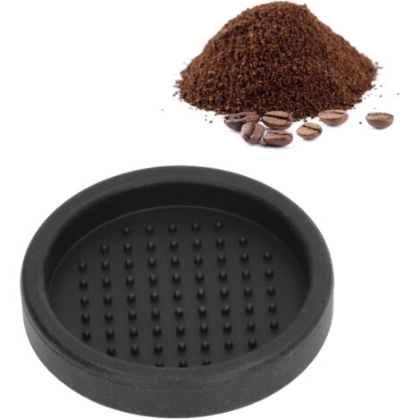 Mat de compactage café rond en silicone, support anti-glissant pour machine, accessoire pour la maison, matériau grade alimentaire, diamètre 6.5cm, poids 36g (1/5)