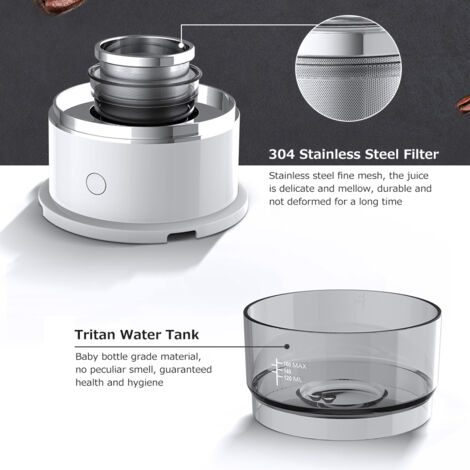 Machine Café Expresso Portable Réservoir Tritan Drip Électrique Mini Pot Café Extérieur (1/5)