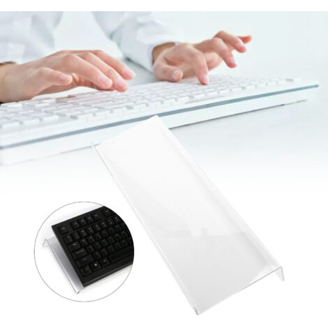 Repose-Clavier Informatique Acrylic Transparent Support de clavier pour bureau maison école (1/5)