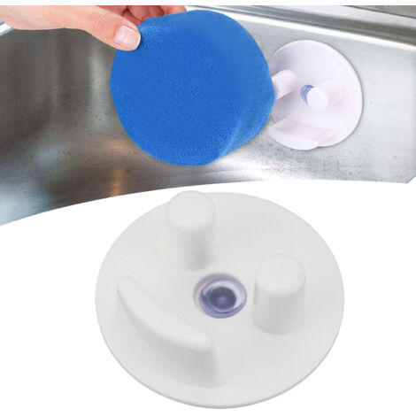 Porte-Serviettes en Forme de Visage avec Ventouse - Organisateur de Sponge pour Cuisine et Salle de Bain (1/5)