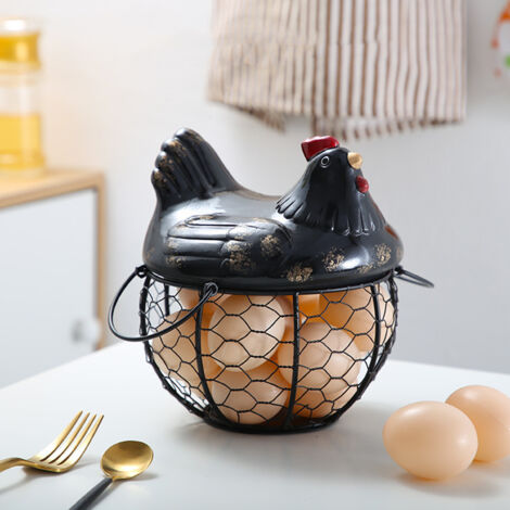 [Panier de rangement] + [N/A] + [CERAMIC-IRON-19x16x10cm] + [Décoration chic] (1/5)