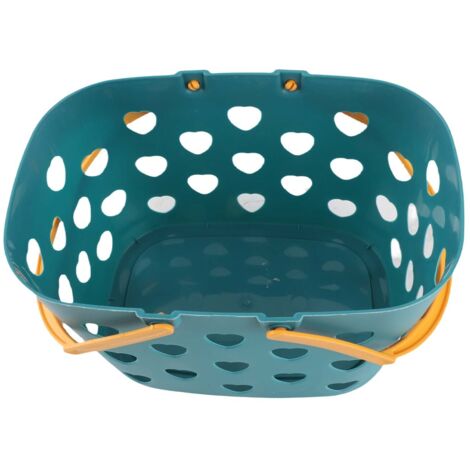 Panier de Rangement pour Salle de Bain avec Anse Portable, Design Ajouré Multifonction - PP, 220g (1/5)