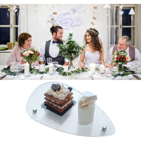 Bac de rangement acrylique transparent de forme coquille pour salon et bureau - Simple et moderne - Dimensions 27.5x17.5x4.5cm - Plateau multi-fonction pour café, bar ou maison (1/5)