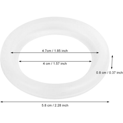 Joint universel silicone pour machine espresso GS-R002 blanc 4.7cm 4cm 5.8cm (1/5)