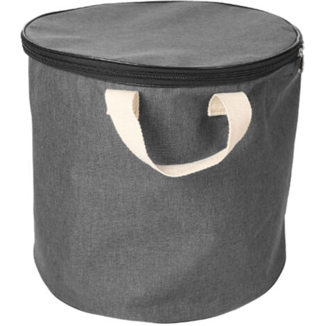 Panier de Jouets pour Enfants avec Tapis de Jeu, Organisateur de Jouets, Sac de Stockage Pliable Gris Grand (32x32x4cm, Oxford Cloth, 600g) (1/5)