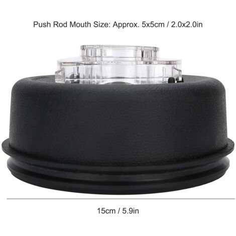 Couvercle supérieur avec bouchon pour blender/juicer 64oz - Accessoire de remplacement en caoutchouc et plastique polycarbonate - Diamètre 15cm - 2 pièces (1/5)