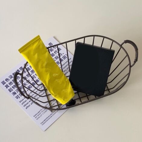 Panier de stockage métal noir avec poignée pour cuisine placard frigo salle de bain (1/5)