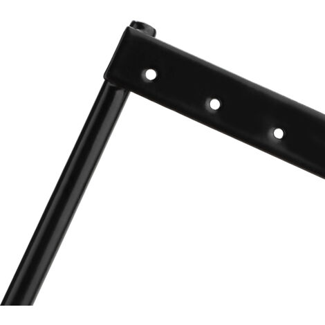 Porte Bijoux Élégant en Métal 24 trous - Support de Présentation pour Colliers et Boucles d'Oreilles - Organiseur Domestique Noir Bois/Métal (1/5)