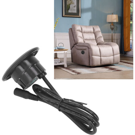Port de Charge Integré QC3.0 Rapide USB/Type-C 20W Alimentation 12-30V Noir ABS (1/5)