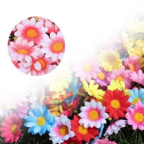 Marguerites Artificielles DIY en Soie - Lot de 100 Fleurs Décoratives pour Décorations Événements (1/5)