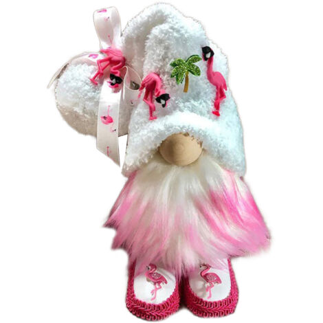 Gnome Plush [Peluche Gnome] Lutin d'automne artisanal en feutre souple et poils artificiels, 38cm - Decoration festive pour maison, bureau et cadeau (1/5)