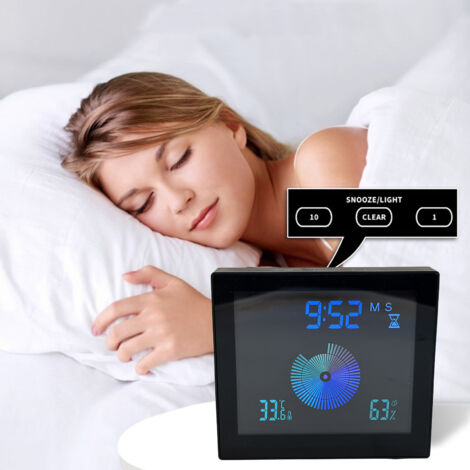 Horloge Murale Bathroom - Horloge Digital Shower 5 Inch avec Timer, Alarm, Température, Humidité, Étanchéité IP65 pour Maison et Salle de Bain (1/5)