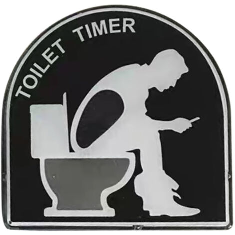 Sablier de 5 minutes pour toilette multicolore pour hommes - Timer de sable décoratif avec design humoristique homme sur smartphone - Matériel PVC/ABS - Dimensions 9.5x3.2x9.4cm - Temps de passage idé (1/5)