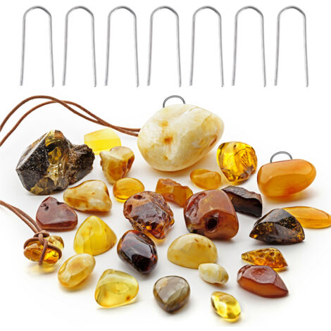 Anneaux de Suspension U en Alliage Nickel-Chrome 200 Pièces - Accroches pour Bijoux Céramiques, Pendentifs et Art du Verre (1/5)
