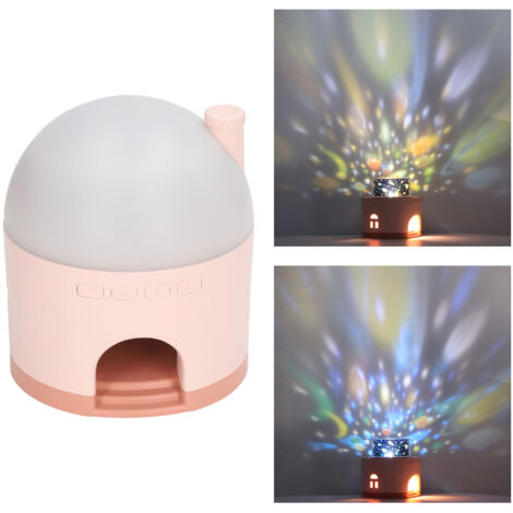 Lampe Projection Astronautique Innovante Lampe d'Ambiance Romantique Chambre d'Enfant Lumière de Nuit Rotation Dynamique ABS PC 12cm Type-C 4 Slides (1/5)