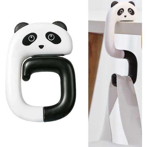 [Support mural de bureau] Panda design amusant, ABS, 200g, charge élevée, détachable et portable (1/5)