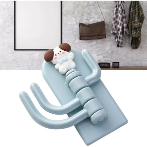 [Crochet adhésif] [Support mural animalier] - 3 crochets rotatifs sans perforation pour porte et clés (1/5)