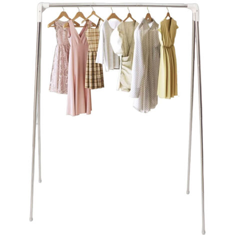 Portable GARMENT RACK de Voyage – Cintre Pliable Retractable pour Camping, RV, Indoor/Outdoor – En Stainless Steel avec Sac de Rangement (1/5)