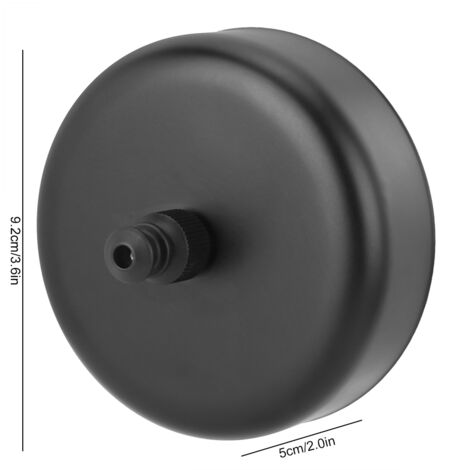 Ligne à linge extensible en nylon avec base en acier inoxydable 304 noir, pour balcon ou salle de bains (1/5)