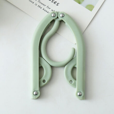 Cintre Portatif ABS Folding 3 Forme Antirouille Coloré Démontable pour Voyage Maison Hôtel (1/2)