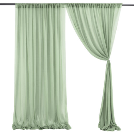 Draperie pour événements Modèle Yarn Beauté Toile légère Dimensions 1.5x2.5m (5x8ft) Coloris assortis (Multi) (1/5)