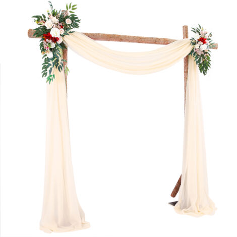 Voile de Drapé pour Arche de Mariage - 70x550 cm - Multicolore - 300g - 1 Pièce (1/5)