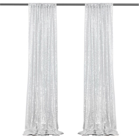Tulle de décoration Sequin Drapeau Chiffon/61x243cm, 2 pièces, assortiment de couleurs (1/5)