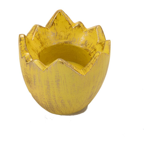 Porte-cœur à bougie en résine décoratif pour Pâques, 4 animaux différents (Bunny 11.5cm, Chicken 10cm, Eggshell 7.5cm, Snail 11cm), vert et jaune, 160g, kit 1x (1/5)
