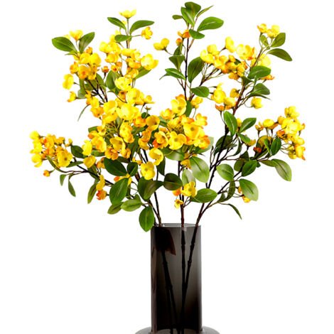 Fleur artificielle décorative multifonctionnelle pour mariage et événements - matériel plastique 80cm fleurs roses/blanc/rouge 1 x fleur (1/5)