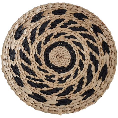 Panier mural décoratif HABITAT - Modèles A1/A2/A3/A4 - En fibres naturelles de Madagascar - Multi couleurs (25/30/35 cm) - Lot de 1 (1/5)