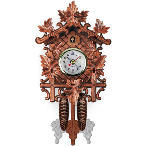 Horloge Murale Maison Horloge Intemporelle Grande Cadran Doré Pendule Automatique avec Fonction Précise et Modèle Ouvrant Sans Couverture (1/5)