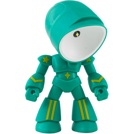 Lampe de nuit DIY mini pour enfants, animale et adaptable, ABS, 5.5x5.3x9.6cm, 6 couleurs, 75g, avec batteries intégrées et suppléments (1/5)