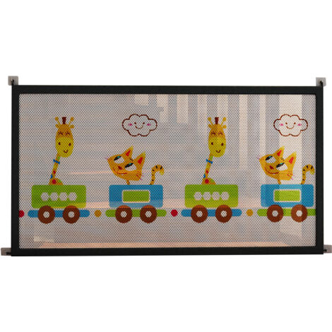 Barrière de sécurité extensible pour bébé et animaux - Meshs Baby Gate Set [S/M/L: 89x85cm/134x85cm] - Kit 4 tubes longs + 3 courts + 4 raccords + 4 crochets adhésifs/nail hooks - Matériau plastique d