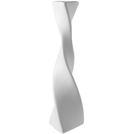 Vase Déco - Vase Twist Minimalisme Blanc Céramique 41cm Cadeau Maison Wedding (1/5)