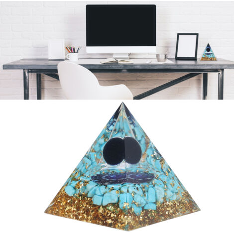 Pyramide Orgone Energie Healing Chakra Pyramide de Cristal Acrylique pour Décor Bureau Maison Yoga Méditation Protection (1/5)