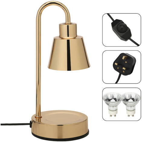 Lampe Table Candle Warmer Électrique Dimmable Doré Multi-Fonctions Retro (1/5)