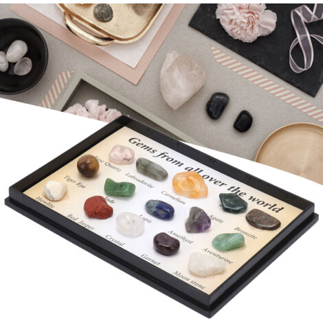 [Gemstones Kit] Coffret de 15 Cristaux Feng Shui - Énergie Positive Méditation Décor Collection (1/5)