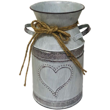 Pot Vintage à Fleurs Séchées - Pot de Fleurs en Fer Décoratif - Vaisseau pour Décor Domicile - Ornement Vintage Décoratif (1/5)