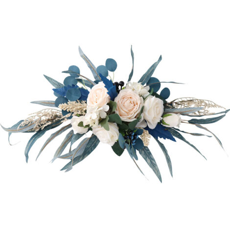 Fleurs artificielles - Suspension de fleurs et guirlande décorative en soie (60cm x 36cm) - Multicolore (1/5)