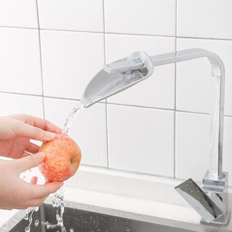 Prolongateur de Robinet pour Lavabo Accessoire Anti-Éclaboussures pour Faciliter le Lavage des Mains des Enfants - Adaptable Cuisine & Salle de Bain (1/5)