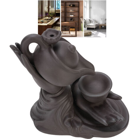 Porteur d'Encens Zen Créatif en Sable Violet pour Spa Yoga Méditation Effet Cascade Retournant (1/5)