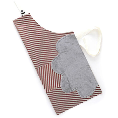 Tablier de Cuisine Imperméable en Tissu Oxford avec Velours Coral Absorbant, Anti-Graisses, Brown - 69x71cm/27.2x27.9in, Taille Unique (1/5)