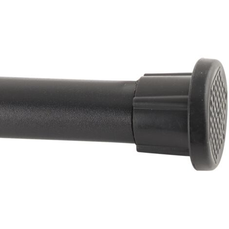Barre de tension télescopique Noir Diamètre 2.5cm 70‑120cm Acier inoxydable pour rideaux ou rangement sans perçage (1/5)