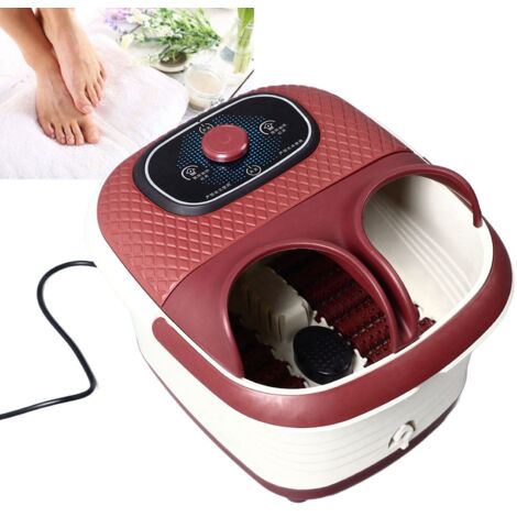 Bain de pieds électrique chauffant, bassin à rollers multiples et température constante pour relaxation spa [Bain de pieds électrique] + [Bassin chauffant] + [Rollers multiples] + [Température constan (1/5)