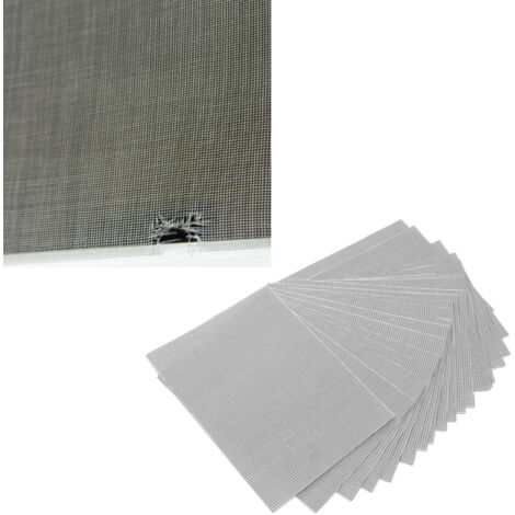 Ruban Adhésif Fibre de Verre Kit Réparation Moustiquaires Réparation Ecran Fenêtre Patch 20Pcs Multi Usage Porte Fenêtre Tente (1/5)