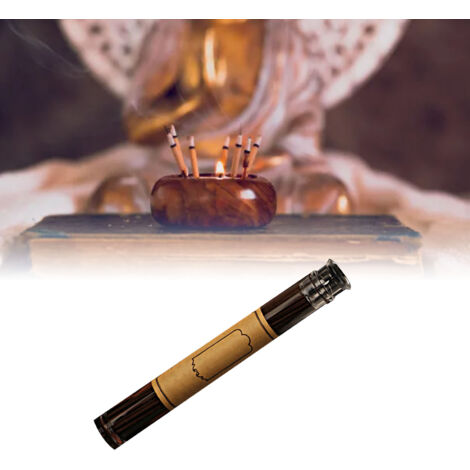 Bâtonnets d'Encens - Santal Naturel pour Maison & Temples, Type 4 - 5g/pièce, 10.5cm (Boîte de Bâtonnets d'Encens Santal Pur) (1/5)