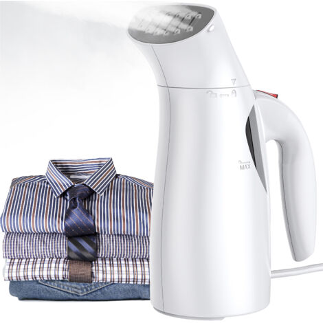 Destructeur de vêtements portable EcoMano Premium PRO 170ml/5.7oz tank 700W chaleur rapide anti-rides steam haute température ABS blanc garment pour home office travel (1/2)