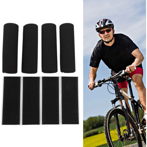 Protège-grip ergonomique avec fermeture auto-agrippante pour barres et manches - Lot de 4 - NBR antidérapant absorbant vibrations (1/5)