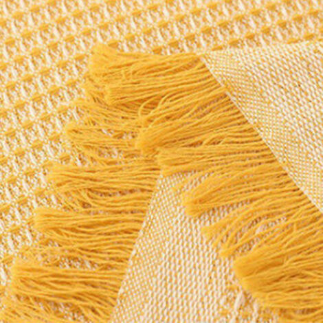 Housse de Protection pour Sofa Anti-Dérapante Confortable Blanche Jaune 90x180 (1/5)